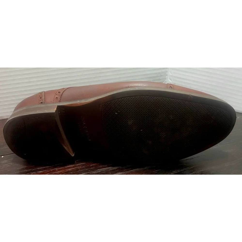 Cole Haan Grand 360 Men Brown Leather Cap Toe Oxford Lace Up Dress Shoe 9.5 M